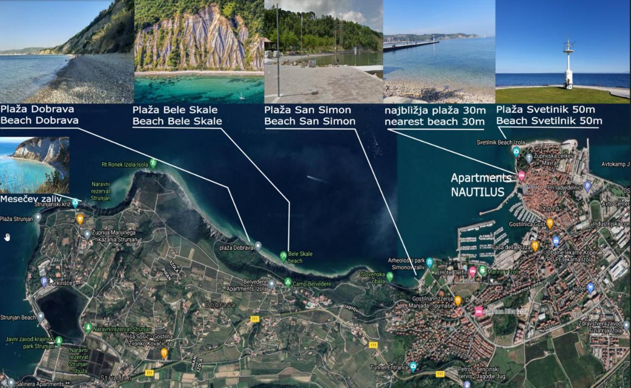 Apartments Nautilus, Nearby Beach Svetilnik Izola Ngoại thất bức ảnh